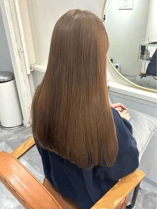 ロング カラー 暖色カラー✨️ 門内 梨真のヘアスタイル