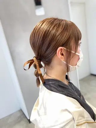 ショート カラー ハイトーン×レイヤー ／遠藤将太のヘアスタイル