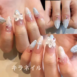 ネイル 🎀kira 長さだし💗モチ最高のネイルデザイン