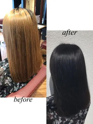 ミディアム カラー カラー/髪質改善スペ シャリスト宮本　伸一のヘアスタイル