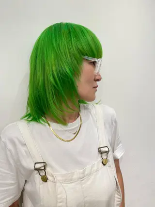 ミディアム カラー ブリーチ👩🦳/ ✂︎MANAMIのヘアスタイル