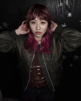 ミディアム 岩下昂世/ ハイトーン/デザインのヘアスタイル