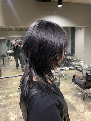 セミロング 渋谷ケアブリーチ ❤️‍🔥徳田空悟のヘアスタイル