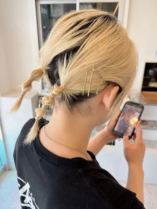 ショート ヘアアレンジ 仮坂 美夏のヘアスタイル