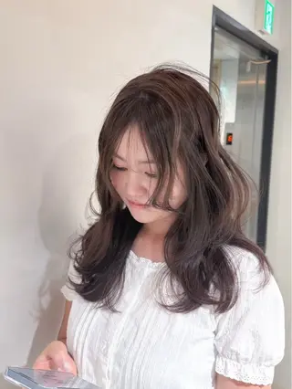 ロング カラー メンズ 盛れる艶カラー× レイヤーカット/咲来のヘアスタイル