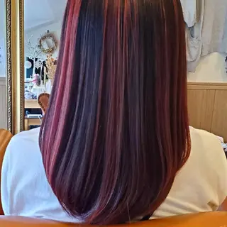 セミロング カラー spa hair ark 富井直美のヘアスタイル