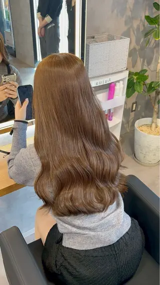 セミロング カラー 神谷勇太/ 札幌透明感カラー特化のヘアスタイル