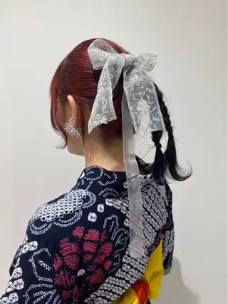 ヘアアレンジ 👔ボブ﹨髪質改善 ストレート🩳ももかのヘアスタイル