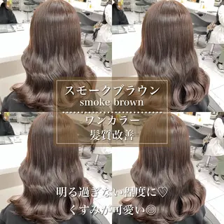 ロング まろっと艶感ブラウン ベージュ🤍まなかのヘアスタイル