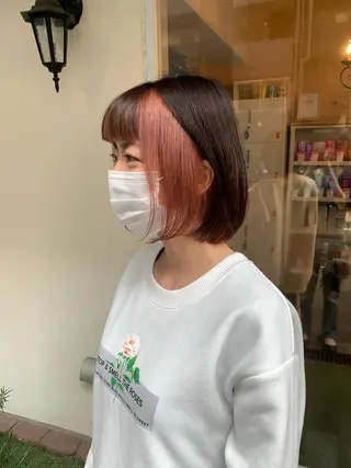 ショート カラー 田中 優衣のヘアスタイル