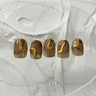 ネイル ニュアンスネイル🧡 rionaのネイルデザイン