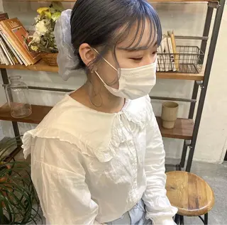 ミディアム カラー デザインカラー🥂 YUKAのヘアスタイル