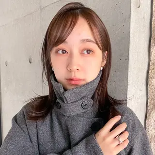 ミディアム 似合わせ/ベージュ /レイヤー/りほ🤍のヘアスタイル