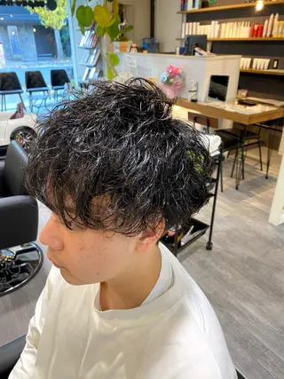 パーマ メンズ 先着1名様限定 カット無料のヘアスタイル