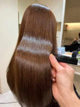 ロング カラー 髪質改善/縮毛矯正 seiyaのヘアスタイル