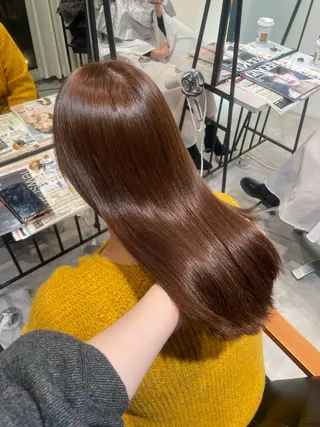 ロング mion🦋韓国ヘア 透明感カラー🫧のヘアスタイル