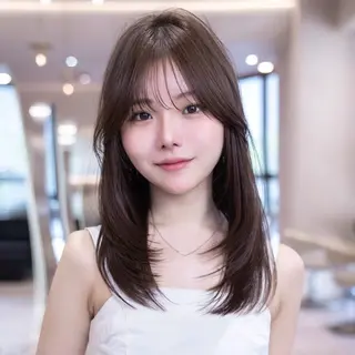 ロング 渋谷/韓国レイヤー 艶カラー特化マサキのヘアスタイル
