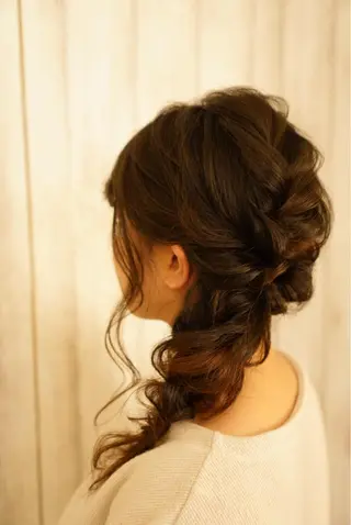 ミディアム カラー ヘアアレンジ hair make  Lucciのヘアスタイル