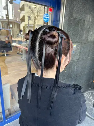 セミロング ヘアアレンジ 脇野 真琴のヘアスタイル