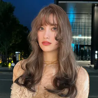 ロング カラー 柔らかい艶暖色 レイヤー🫧姫汝のヘアスタイル