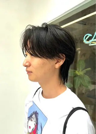 ショート パーマ メンズ 王子田 隼のヘアスタイル