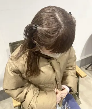 セミロング カラー 🎀𝑹𝑰𝑲𝑶 🎀【西九条・野田】のヘアスタイル