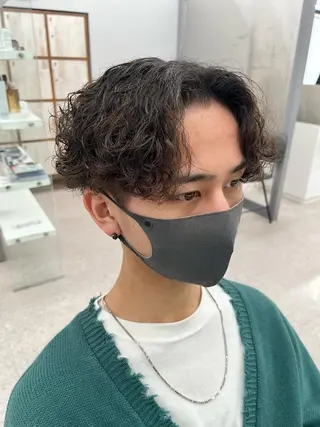 パーマ メンズ 🍐シャドウパーマ メンズ特化/守岡🍐のヘアスタイル