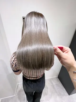 セミロング カラー 縮毛矯正×髪質改善 店長　DAITOのヘアスタイル