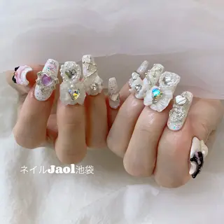 ロング ネイルJaol 池袋のネイルデザイン