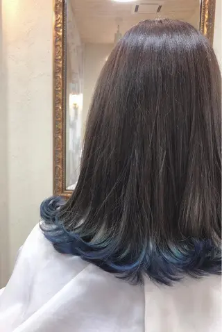 ミディアム 長岡 俊樹のヘアスタイル