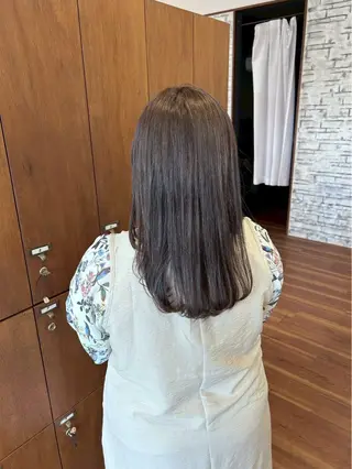 セミロング ワンカラー💓 豊橋/まおのヘアスタイル