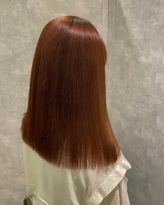 セミロング カラー 【完全個室】髪質改善 暖色カラー/山崎唯奈のヘアスタイル