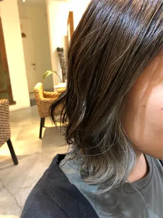 ショート カラー ニュアンスパーマ/ レイヤー/茶屋町のヘアスタイル
