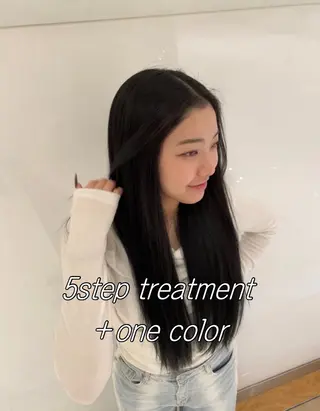 カラー 自然と惹かれる🪷 艶カラー/茉優♩のヘアスタイル
