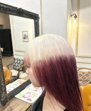 セミロング 樋富 優香のヘアスタイル