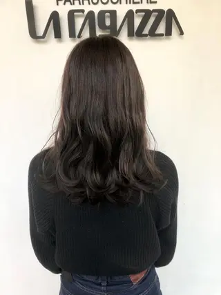 ミディアム カラー 東條 克義のヘアスタイル