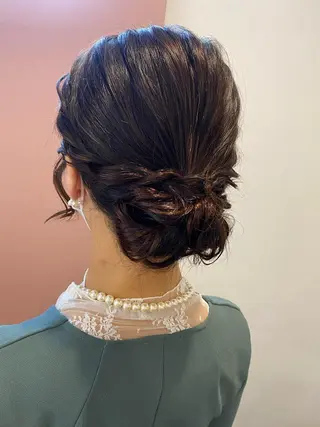 ミディアム ヘアアレンジ pep natsumiのヘアスタイル