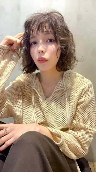 パーマ ゆるふわパーマ🌼 アレンジ🌼リョウカのヘアスタイル