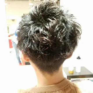 ショート パーマ メンズ 田中 光のヘアスタイル