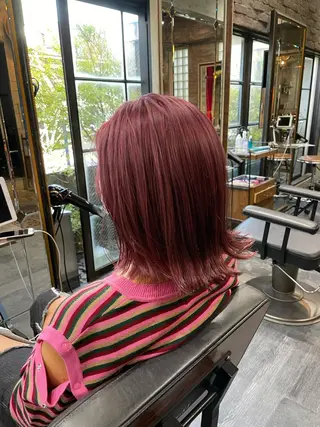 ミディアム カラー ハイトーンカラー/ ダブルカラー/EMIのヘアスタイル