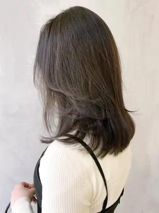ミディアム カラー パーマ ヘアアレンジ ITbyALBUM 藤沢店のヘアスタイル