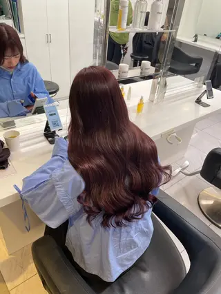 ロング カラー ヘアアレンジ 💗横浜美容室 💗HARUNAのヘアスタイル