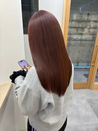 セミロング とき/髪質改善/透明 感カラー☘️のヘアスタイル