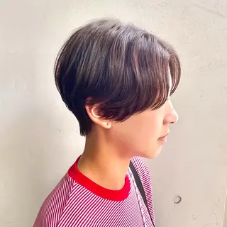 ショート カラー ショート/ボブ/ 透明感カラー/ほのかのヘアスタイル
