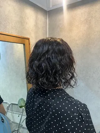 ショート パーマ 暖色カラー/パラッと Bob/モエのヘアスタイル