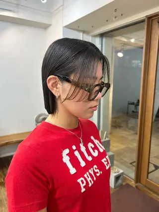 ショート 大阪デザインカラー/ カットモデル募集のヘアスタイル