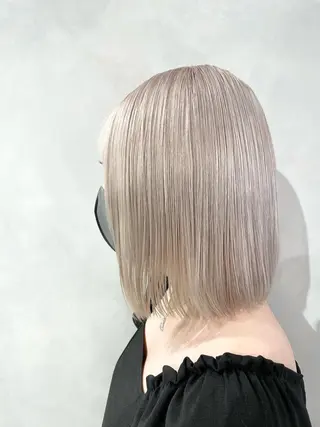 ショート カラー ハイトーン×レイヤー ／遠藤将太のヘアスタイル