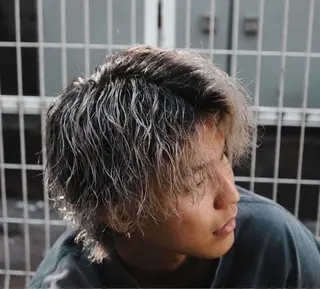 ショート カラー パーマ メンズ 💈men's💈 satoru中目黒のヘアスタイル