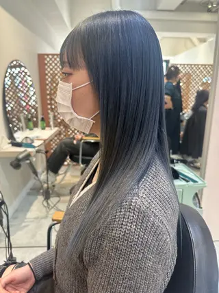 セミロング AYAKA 下北沢suuのヘアスタイル