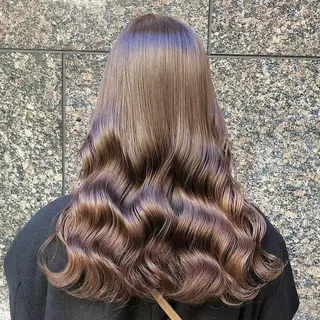 ロング カラー レイヤー🤍 ベージュ🤍 聖奈のヘアスタイル
